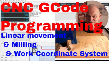 Manual GCode Programming Part-2 - Linear movement, milling and work coordinate systems