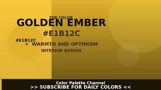 Famous The Color Golden Ember (#E1B12C) — Color Psychology & Design Wealth