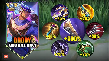 NEW META!! BRODY FULL ATTACK SPEED BUILD😱 (ATK SPEED HACK) | BRODY BEST BUILD 2025 | MOBILE LEGENDS