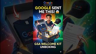 📦🔥Google Sent Me a Welcome Kit! 😍 | GSA Unboxing #shorts #googlestudentambassador