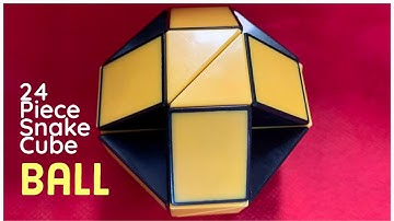 Make a BALL from a 24 Piece Snake Cube - Easy Video Tutorial