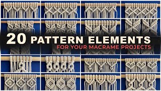 20 Macrame Patterns Double Half Hitch Knots PART 8