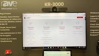 InfoComm 2019: Kramer Demos KR-3000 Wired or Wireless Huddle Space Room Package