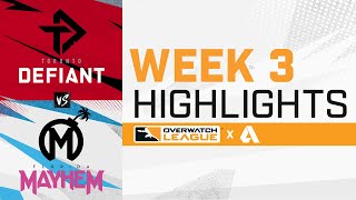 Toronto Defiant VS Florida Mayhem - Overwatch League 2021 Highlights | Week 3 Day 4