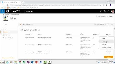 Resizing, Sorting, and Filtering SharePoint List