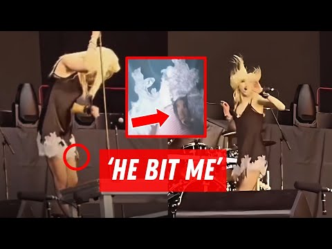 Bat Bites Taylor Momsen During The Pretty Reckless Show