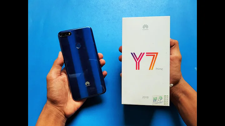 Huawei Y7 Prime 2018 Blue - Unboxing - in full HD