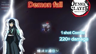 Mist Breathing 1 Shot Combo Demon Fall