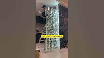 Glass brick partition wall method#buildingmaterials#rebuild #glass #walldecor #renovation
