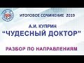 ИТОГОВОЕ СОЧИНЕНИЕ 2019. РАЗБОР ПО НАПРАВЛЕНИЯМ. Александр Иванович Куприн «Чудесный доктор».