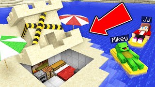 JJ and Mikey Survive In The SUMMER Bunker in Minecraft ! - Maizen