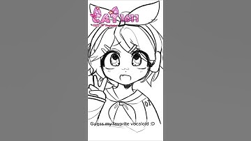 Guess my favorite vocaloid off of how I draw them ( ˶ˆᗜˆ˵ ) ll #shorts