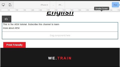 55. Activate layout mode in AEM