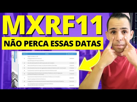 🚨 URGENTE: MXRF11