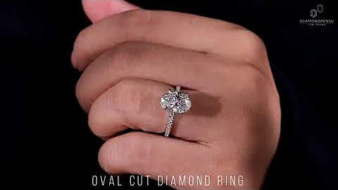 2.50 CT Oval Lab Grown Diamond Ring, F/VS Oval Engagement Ring, IGI Certified Wedding Ring