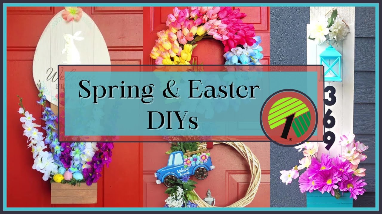 Spring Easter DIY Decor🌸DOLLAR TREE DIYS - YouTube