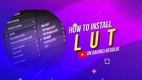 How to install Luts on Davinci Resolve Download free lut now