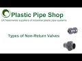 Types of Non-Return Valves