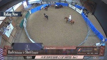 Big Sky Ranch Sorting Saddle Series #4 - #8 HC RANCH HAND (2 CAP SORTER) - Round #1 - Ride #35