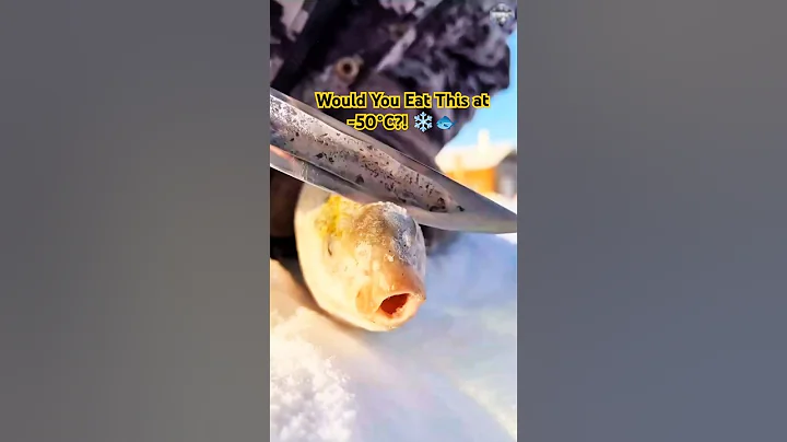 Eating Frozen Fish at -50°C! ❄️🐟