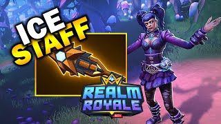 GAMEPLAY ICE STAFF before being removed in NEW UPDATE | Realm Royale