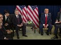 President Trump has a Pull-Aside with the President of Uzbekistan