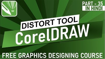 how to use distort tool in Corel draw in Hindi | Corel draw tutorial for beginners in Hindi
