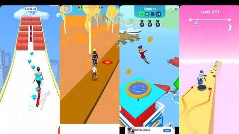 Tower Run -vs- Flip Jump Stack -vs- High Heels 👠 -vs- Sky Roller || All In One Gameplay Walkthrough