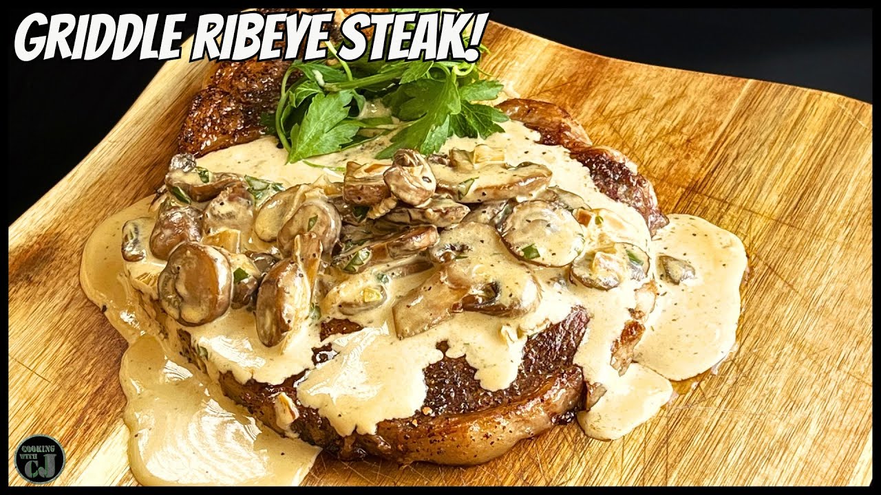 Griddled Ribeye Steak! Too easy and too good! - YouTube