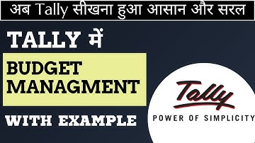 CREATE Your Perfect Expenses Budget in Tally ERP 9 Today!