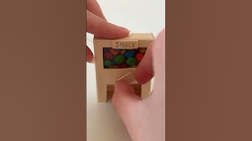 How to make a mini vending machine #crafts  #diycrafts #vendingmachine #cardboardcrafts