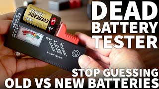 How to Use a Battery Tester to Find Good vs Bad Batteries - Test Old Batteries and Check Power Level by digitalcamproducer 225 views 1 month ago 1 minute, 44 seconds