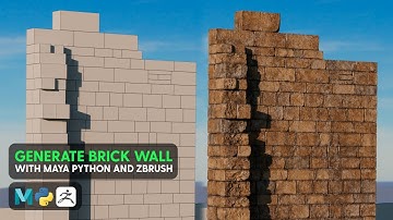 Generate brick walls with Maya and Python