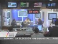 Pablo Gómez y Sebastián Lerdo de Tejada con Carmen Aristegui en Noticias MVS