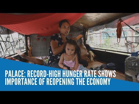 Palace: Record-high hunger rate shows importance of reopening the economy