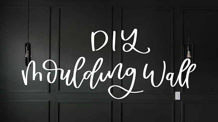 A Modern Diy Moulding Wall / How To Install Moldin...