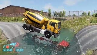 Truck Man TGS | Cars Vs Potholes #122- BeamNG.Drive - Beamng 4 Crash