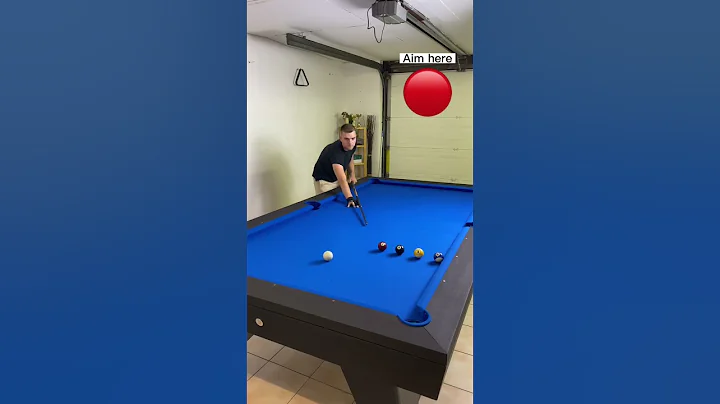 The perfect L drill on a 9ft pool table - with aiming visual ✅ #billiards #drill #perfection