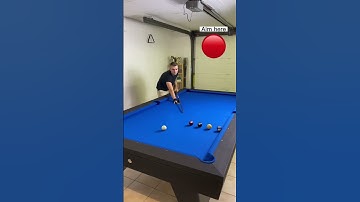 The perfect L drill on a 9ft pool table - with aiming visual ✅ #billiards #drill #perfection