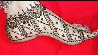 So simple Payal mehandi design|latest leg design|Mehandi ka design|mehandi