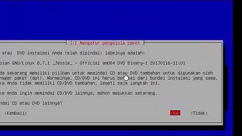 Tutorial Install Debian CLI di VMWare