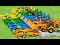 Transporting With Colors | Porsche Tractor Vs JCB Transport In Fs22 | Farming Simulator 22 