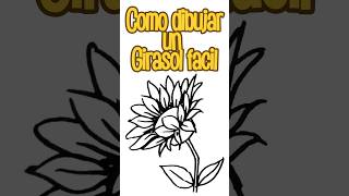 Como dibujar un GIRASOL paso a paso #shorts
