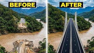 Rebuilding a Destroyed Bridge Over the Amazon River | Massive Construction Step by Step