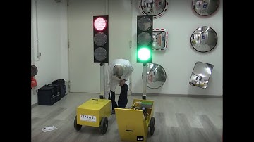 16 Presentazione e messa in servizio dei semafori mobili da cantiere QM3RDC Led