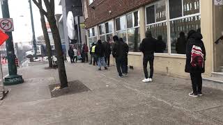 Food Lines Under The Snow 22Nd Apr 2021 The Scott Mission Toronto Canada