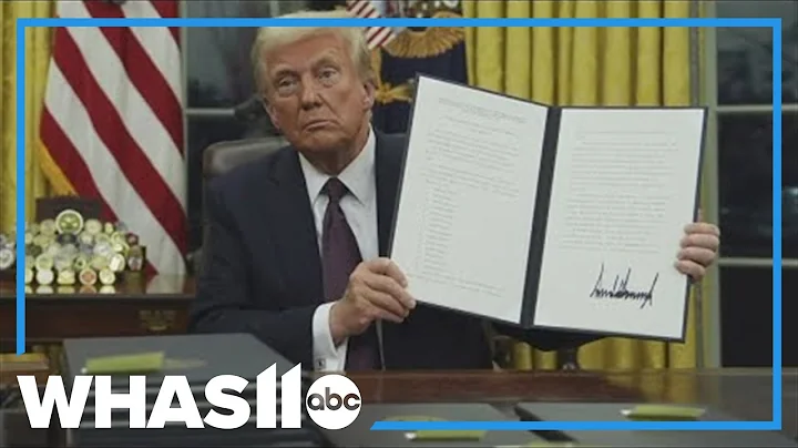Trump signs wave of executive actions immediately following presidential inauguration