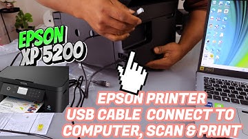 How to Connect EPSON Printer To Computer With USB Cable, Scan and Print ~ Full Guide !!