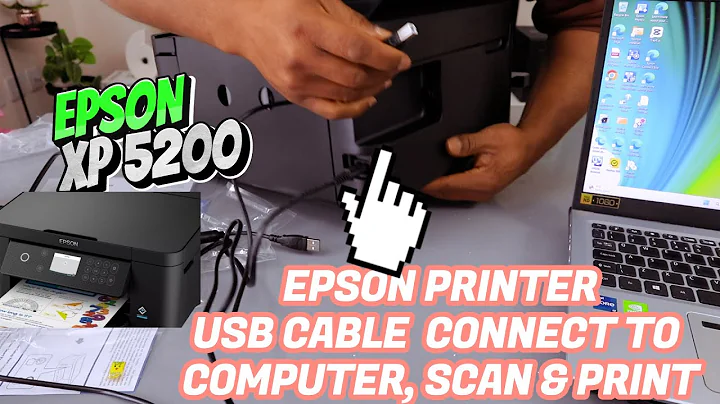 How to Connect EPSON Printer To Computer With USB Cable, Scan and Print ~ Full Guide !!
