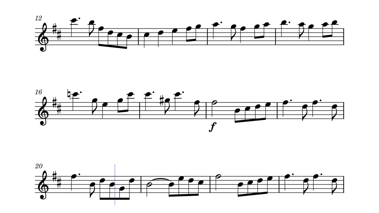 El Lago de los Cisnes partitura para Flauta en Do